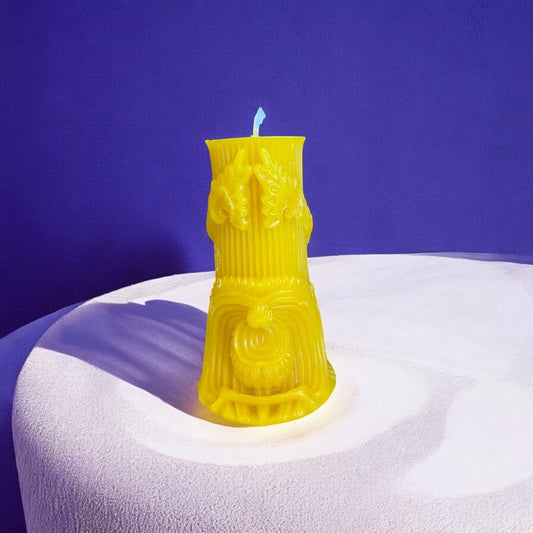 European pillar candle